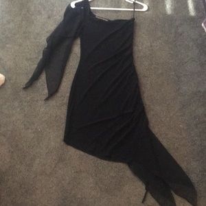 Sexy black off shoulder dress